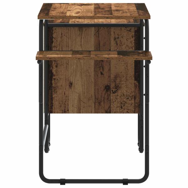 Schreibtisch mit Stauraum Altholz 120 x 50 x 75 cm