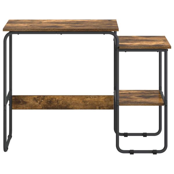 Schreibtisch mit Stauraum Räuchereiche 100 x 50 x 75 cm