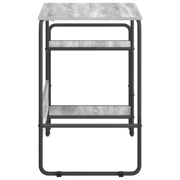 Schreibtisch mit Stauraum Sonoma-Grau 131,5 x 50 x 75,5 cm