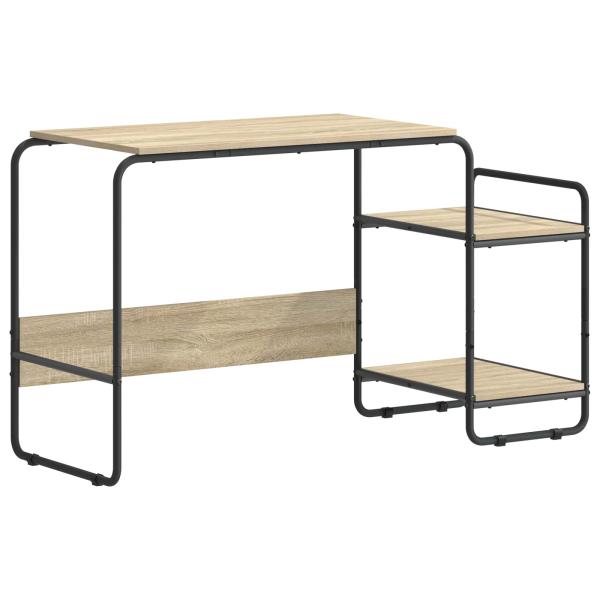 Schreibtisch mit Stauraum Sonoma-Eiche 131,5 x 50 x 75,5 cm
