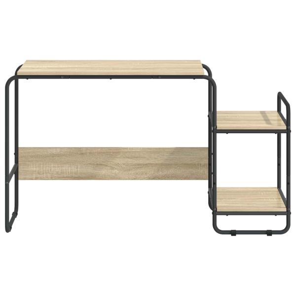 Schreibtisch mit Stauraum Sonoma-Eiche 131,5 x 50 x 75,5 cm