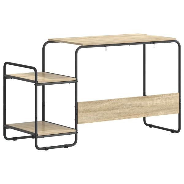 Schreibtisch mit Stauraum Sonoma-Eiche 131,5 x 50 x 75,5 cm