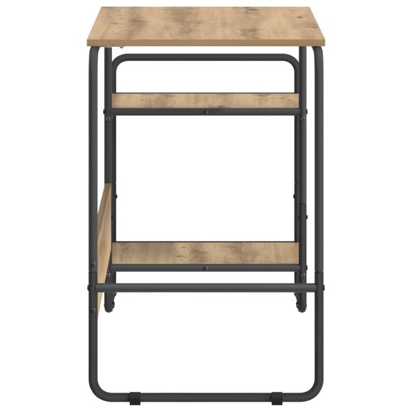 Schreibtisch mit Stauraum Artisan-Eiche 131,5 x 50 x 75,5 cm