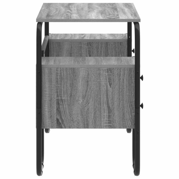 Schreibtisch mit Stauraum Sonoma-Grau 145 x 50 x 75 cm