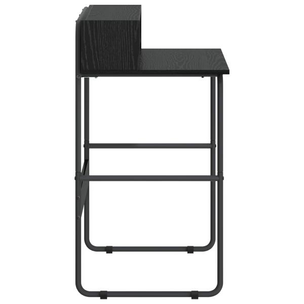 Schreibtisch mit Stauraum Schwarz Eichen-Optik 80 x 50 x 91 cm