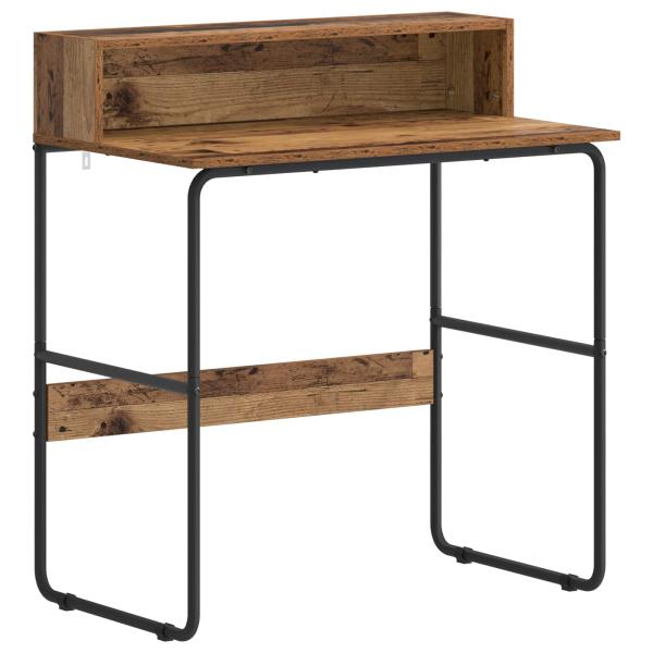 Schreibtisch mit Stauraum Altholz 80 x 50 x 91 cm