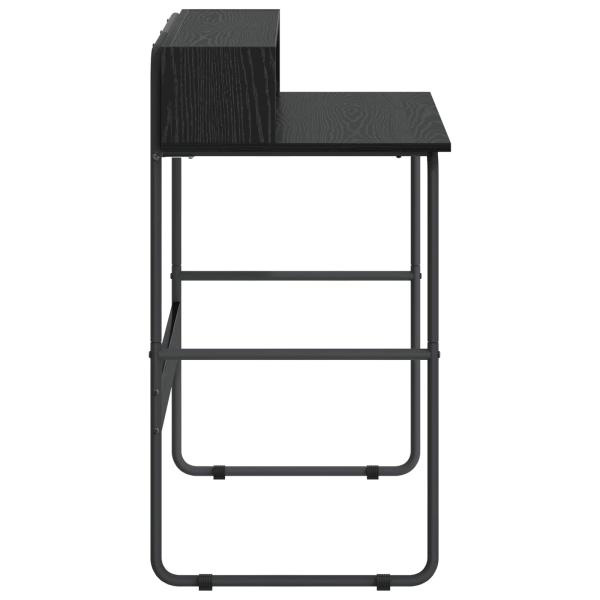 Schreibtisch mit Stauraum Schwarz Eichen-Optik 100 x 50 x 91 cm