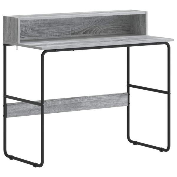 Schreibtisch mit Stauraum Sonoma-Grau 100 x 50 x 91 cm