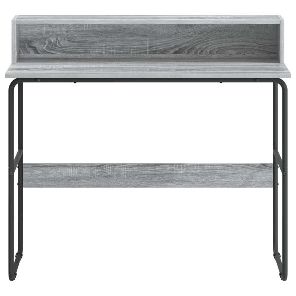 Schreibtisch mit Stauraum Sonoma-Grau 100 x 50 x 91 cm