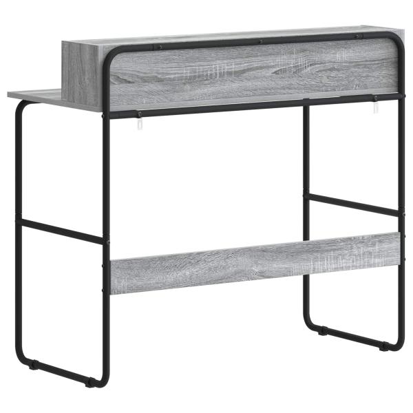 Schreibtisch mit Stauraum Sonoma-Grau 100 x 50 x 91 cm