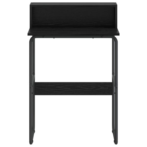 Schreibtisch mit Stauraum Schwarz Eichen-Optik 60 x 50 x 91 cm