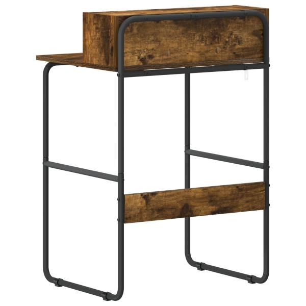 Schreibtisch mit Stauraum Räuchereiche 60 x 50 x 91 cm