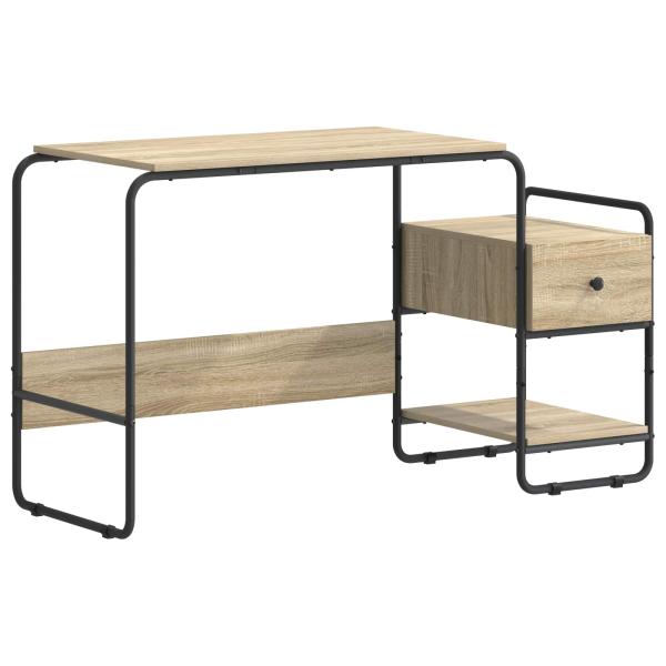 Schreibtisch mit Stauraum Sonoma-Eiche 131,5 x 50 x 75,5 cm