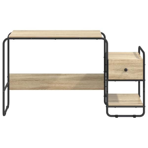 Schreibtisch mit Stauraum Sonoma-Eiche 131,5 x 50 x 75,5 cm
