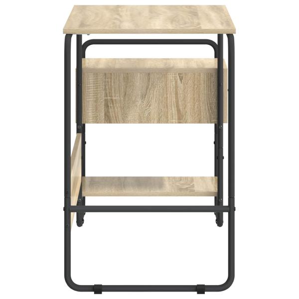 Schreibtisch mit Stauraum Sonoma-Eiche 131,5 x 50 x 75,5 cm