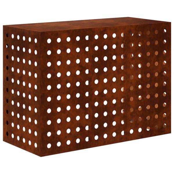 ARDEBO.de - Klimaanlagenabdeckung Rostoptik 110 x 50 x 80 cm