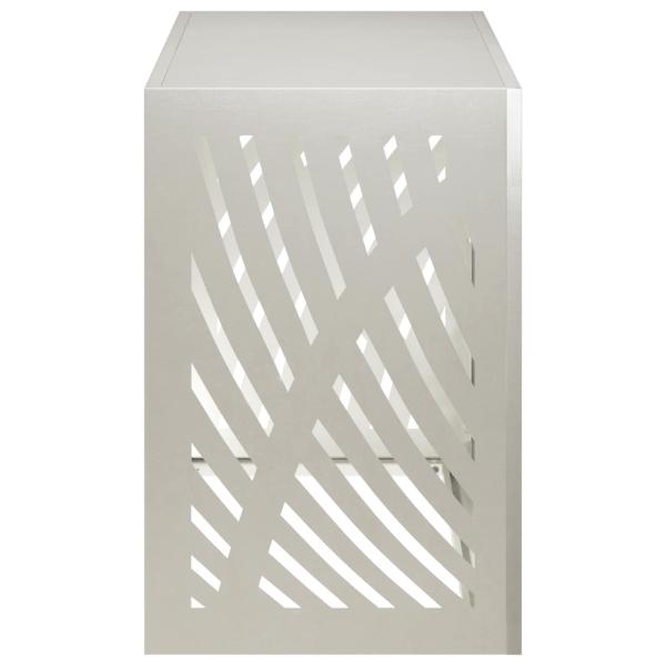 Klimaanlagenabdeckung Silber 90 x 40 x 60 cm Edelstahl