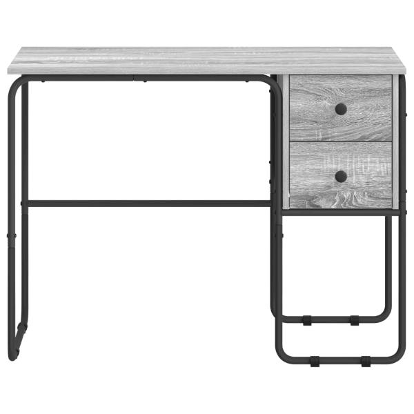 Schreibtisch mit Stauraum Sonoma-Grau 100 x 50 x 75 cm