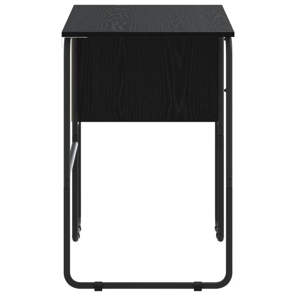Schreibtisch mit Stauraum Schwarz Eichen-Optik 100 x 50 x 75 cm