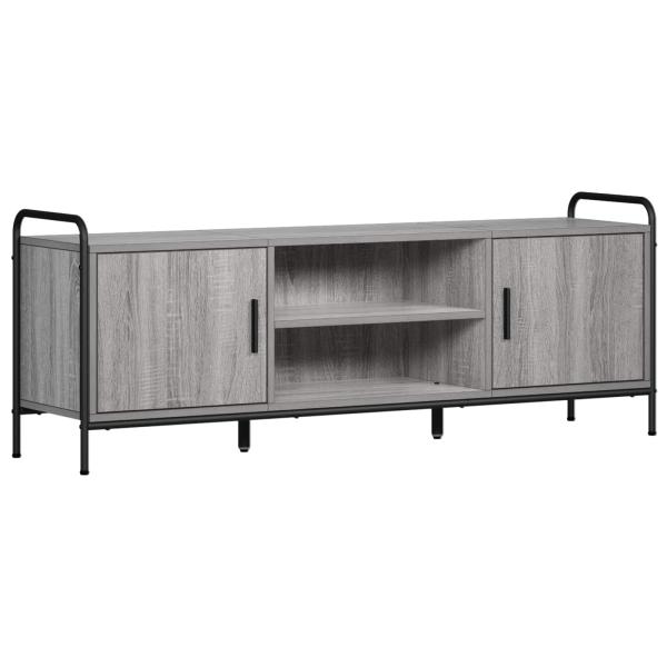 ARDEBO.de - TV-Schrank 133 x 33 x 50 cm Sonoma-Grau Holzwerkstoff