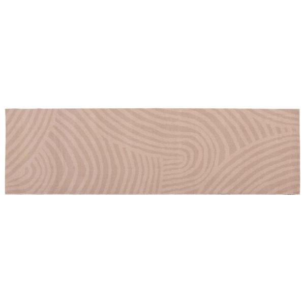 ARDEBO.de - Küchen Teppich taupe skandinavisch 180 x 60 cm 100% Polyamid