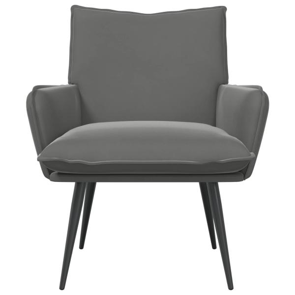 Sessel Dunkelgrau Samt