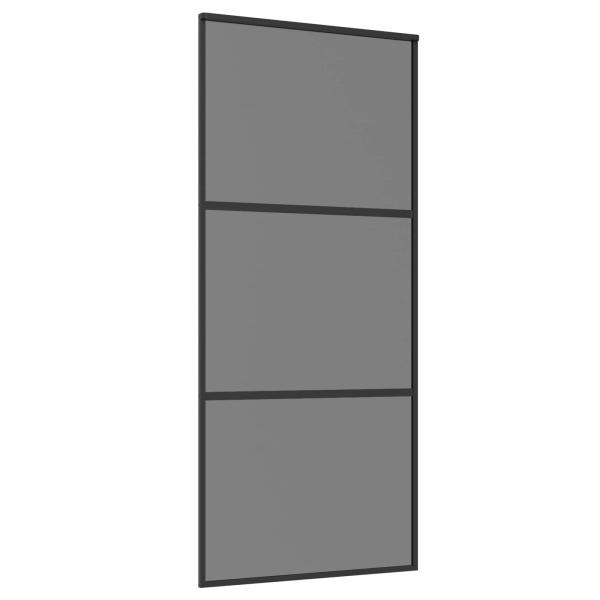 Schiebetür 90 x 205 cm Verbautes Glas und Aluminium