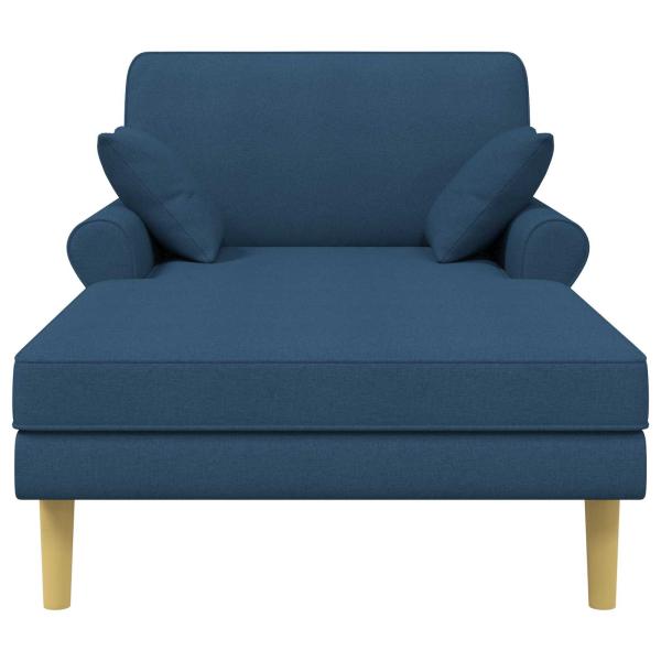 Chaiselongue Blau Stoff