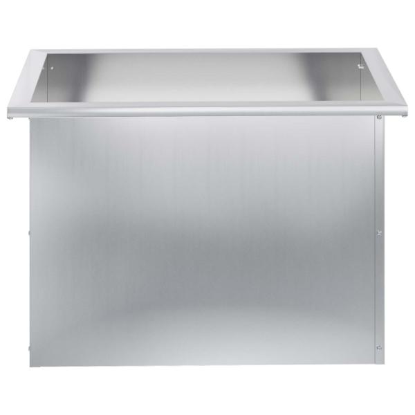Garten-Pflanzkübel mit LED Silber 40 × 60 × 40 cm