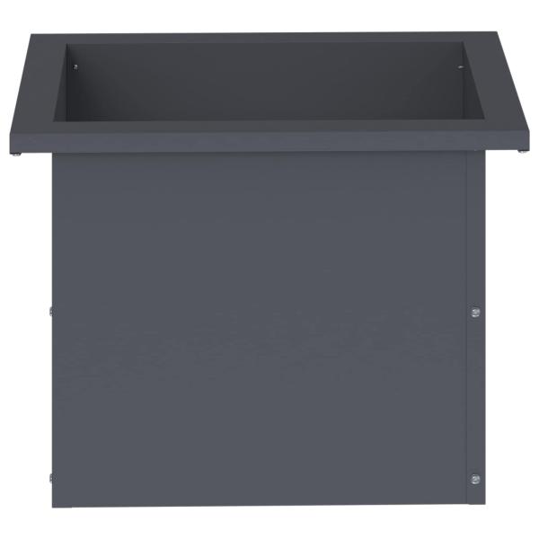 Garten-Pflanzkübel mit LED Antrazit 30 × 40 × 30 cm Stahl