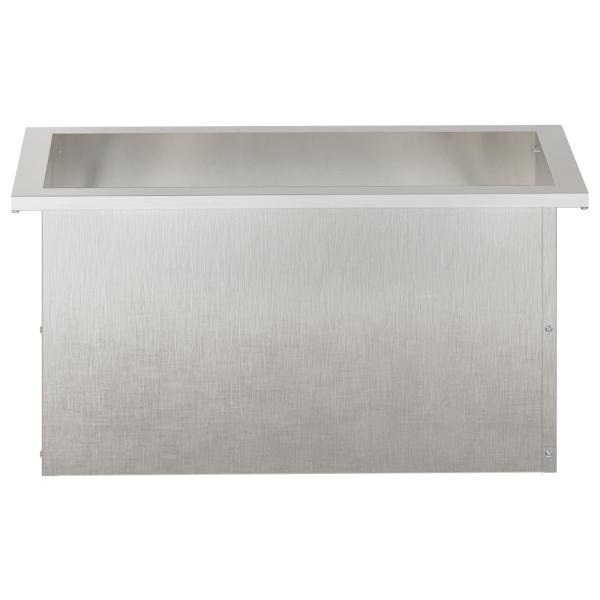 Garten-Pflanzkübel mit LED 2 stk. Silber 30 × 60 × 30 cm