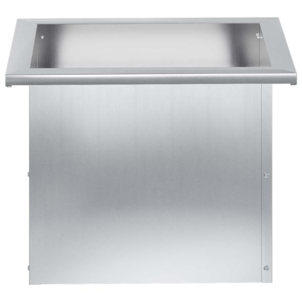 Garten-Pflanzkübel mit LED 2 stk. Silber 30 × 40 × 30 cm