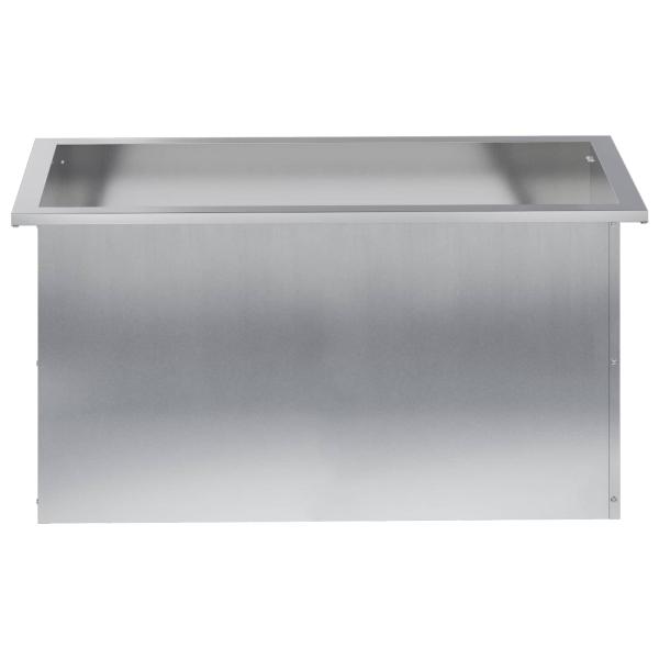 Garten-Pflanzkübel mit LED 2 stk. Silber 40 x 80 x 40 cm