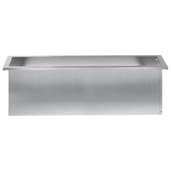 Garten-Pflanzkübel mit LED 2 stk. Silber 30 × 100 × 30 cm