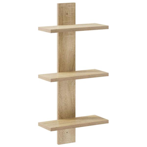 Wandregal Sonoma-Eiche 30 x 13,5 x 64,5 cm Holzwerkstoff