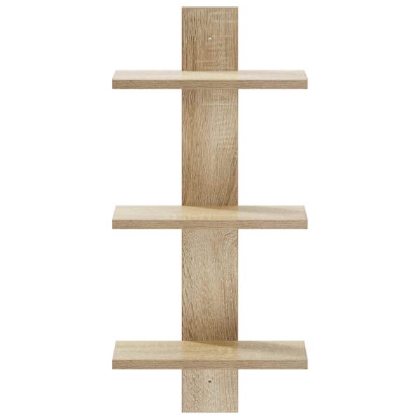 Wandregal Sonoma-Eiche 30 x 13,5 x 64,5 cm Holzwerkstoff
