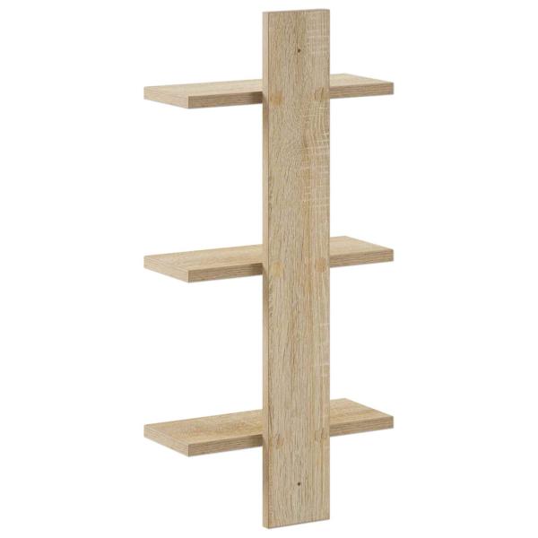 Wandregal Sonoma-Eiche 30 x 13,5 x 64,5 cm Holzwerkstoff