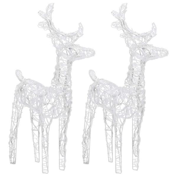 Rentiere Schlitten Weihnachtsdekoration 320 LEDs Acryl