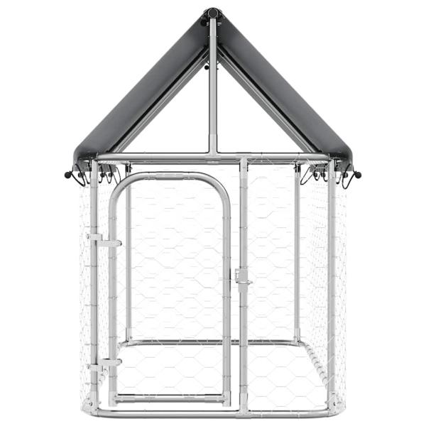 Outdoor-Hundezwinger mit Dach 200x100x150 cm