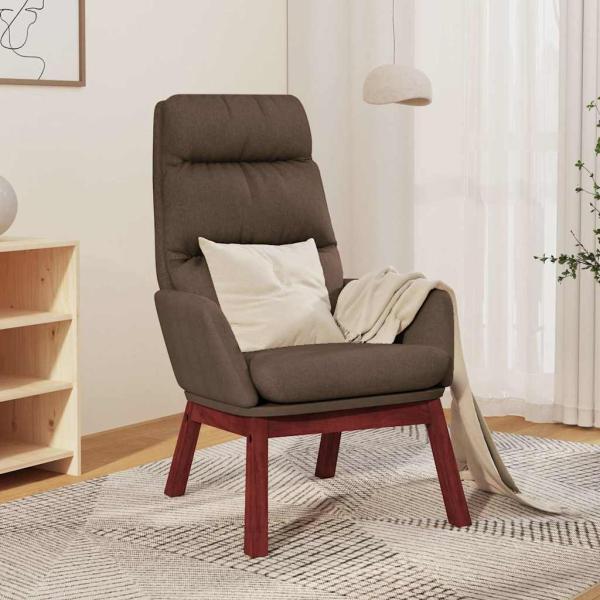 ARDEBO.de - Relaxsessel Taupe Stoff