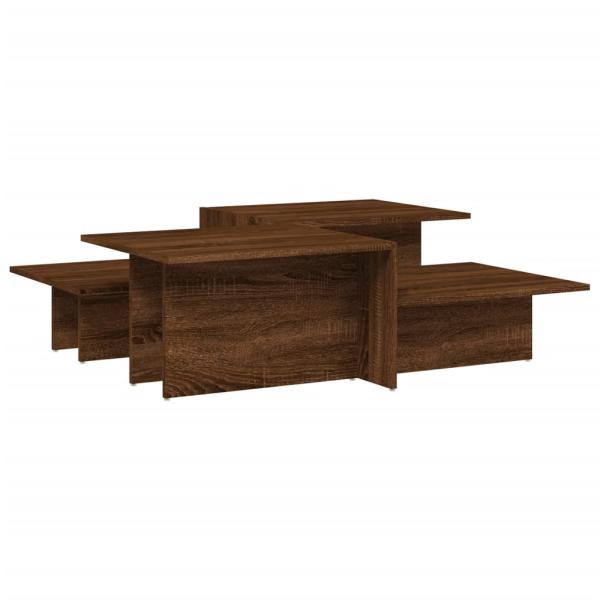 Couchtische 2 Stk. Braun Eichen-Optik Holzwerkstoff