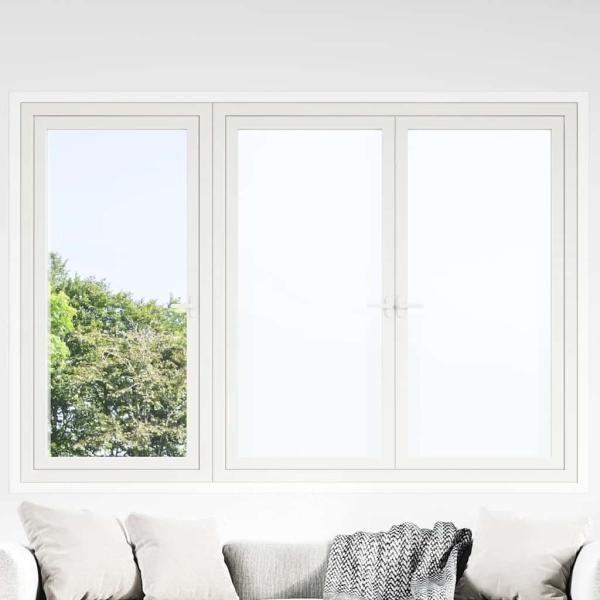 ARDEBO.de - Fensterfolien 5 Stk. Statisch Matt Weiß PVC