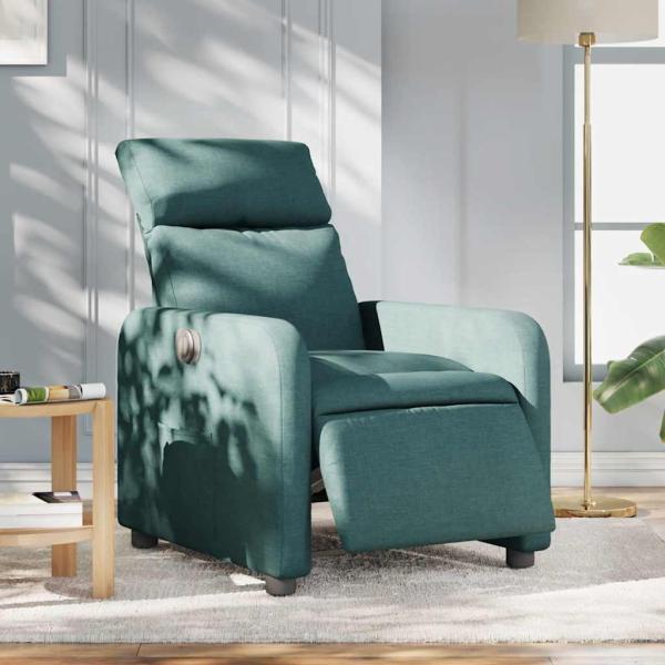 ARDEBO.de - Relaxsessel Elektrisch Dunkelgr?n Stoff