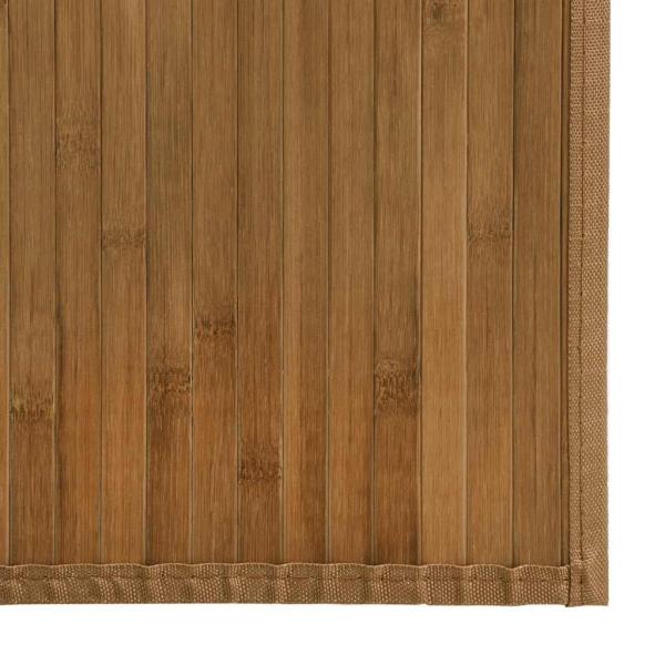 Teppich Rechteckig Braun 100x300 cm Bambus