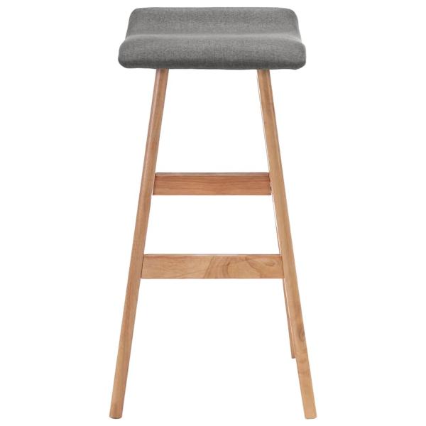 Barhocker Dunkelgrau Stoff