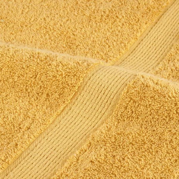 Premium Badetücher SOLUND 4 Stk. Gold 100x150 cm 600 g/m²