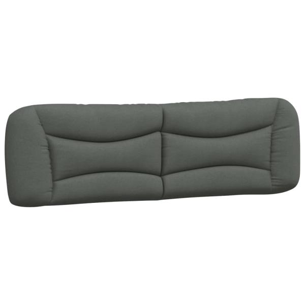 Kopfteil-Kissen "Hvar" Dunkelgrau 183 cm Stoff