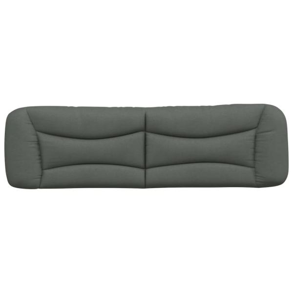Kopfteil-Kissen "Hvar" Dunkelgrau 183 cm Stoff