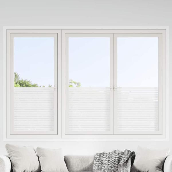 ARDEBO.de - Fensterfolien 2 Stk. Matt Streifenmuster PVC