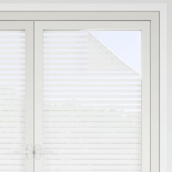 Fensterfolien 2 Stk. Matt Streifenmuster PVC